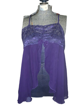 Women's Easy Solution Purple Chemise Sleepwear Size XL
